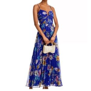 Bloomingdale’s Floral Blue Maxi Dress